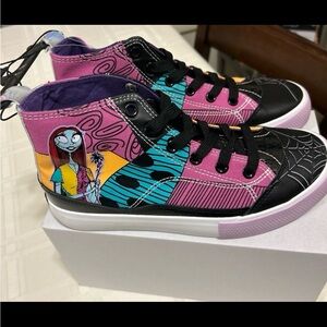 Disney Pink and Black High-Top Sneakers